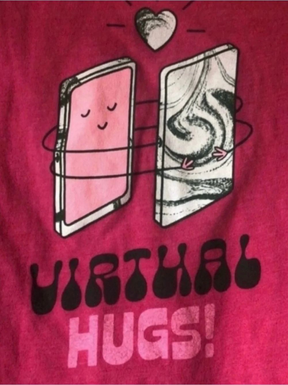 New Old Navy Shirt Girls Pink Short Sleeve Shirt Top Graphic Tee Shirt Size XS 5